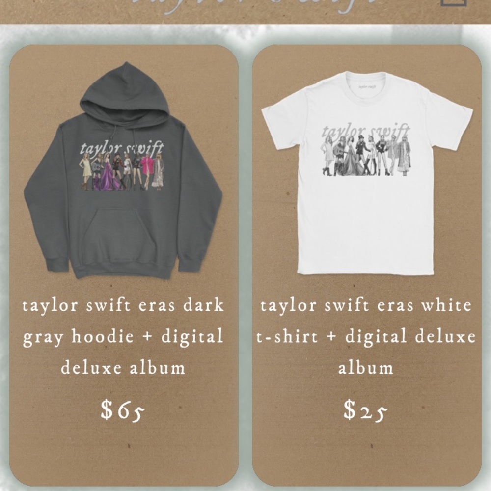 HURRY TAYLOR SWIFT ERA HOODIE AND OTHER MERCH